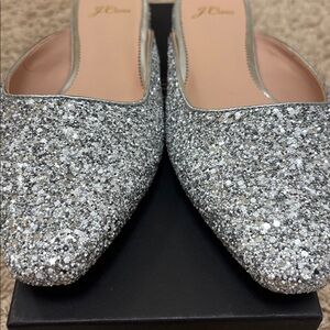 New In Box J Crew Glitter Mule